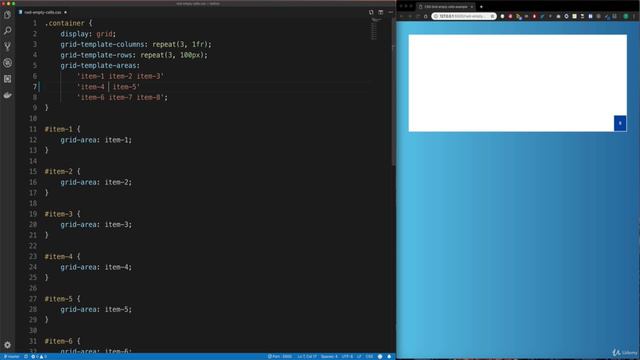 50 Defining empty grid cells смотреть онлайн