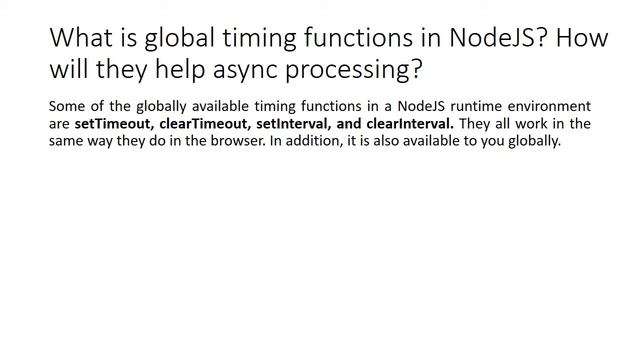 NodeJS Interview Quesions Part 2 смотреть онлайн