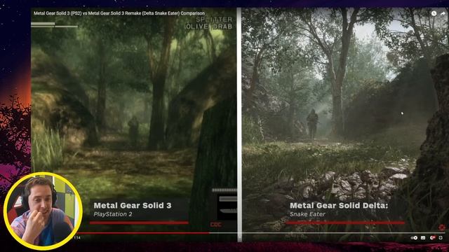 REACT TO Metal Gear Solid 3 (PS2) vs Metal Gear Solid 3 Remake Comparison | MY REACTION смотреть онлайн