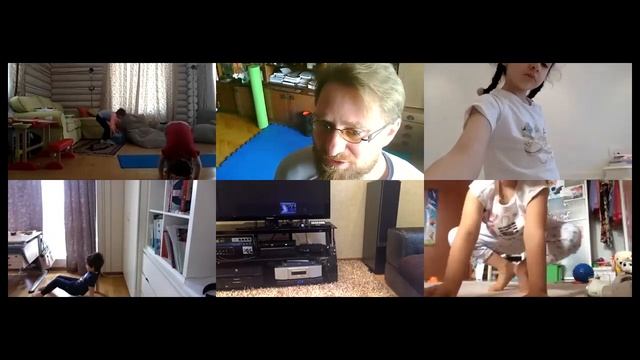 Тренировка со "звериной" стилизацией. Физкультура для детей смотреть онлайн