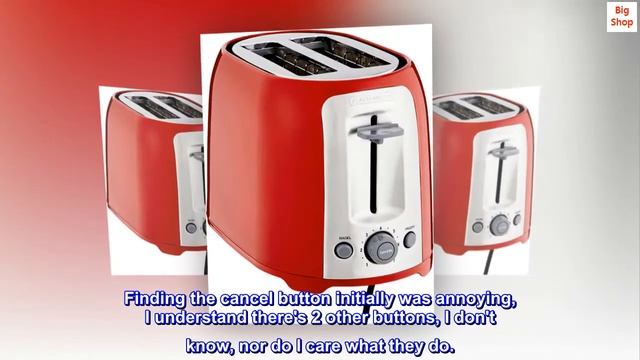 BLACK+DECKER 2-Slice Toaster, Red, TR1278RM смотреть онлайн