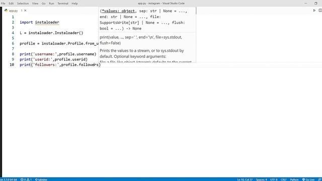how to get Instagram profile data using Python in Telugu | Extract Instagram Profiles смотреть онлайн