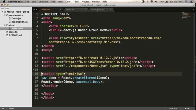 Using React.js v0.12 - Part 2/8 - Refactoring into Multiple Components смотреть онлайн
