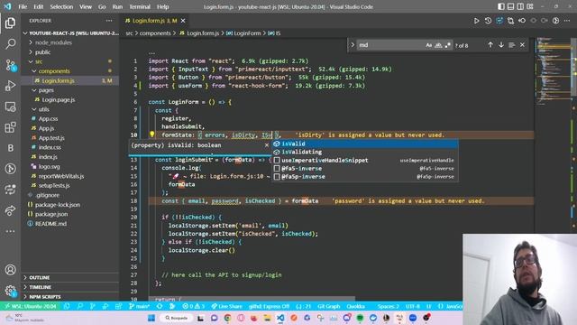 COMO IMPLEMENTAR UN LOGIN CON REACT HOOK FORMS Y CHECKBOX RECUERDAME USANDO REACT смотреть онлайн