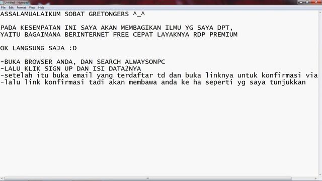 tutorial free internet cepat layaknya RDP premium смотреть онлайн