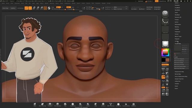 Fast Cartoon Design #1 - Head & Body Morph Creation in Character Creator 3 - by Luis Duarte смотреть онлайн