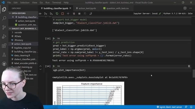 Rasa Livecoding: Dialect Bot (Exporting Trained Classifier) смотреть онлайн