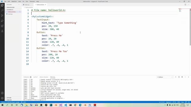Kivy Part 8 – Custom Widgets смотреть онлайн