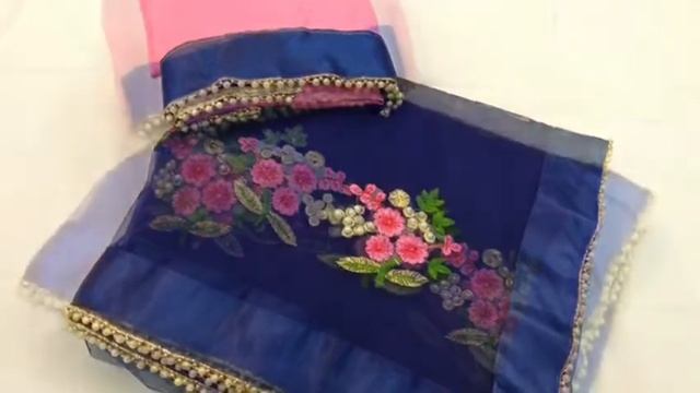 PURE MONO NET with beautiful REAL PERL LASE AND EMBROIDERY WORK | RV Collections смотреть онлайн