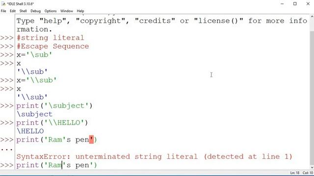 Python 3 Basics # 2.2 | Python Escape Characters | Escape Character in Python | Python for Beginner смотреть онлайн