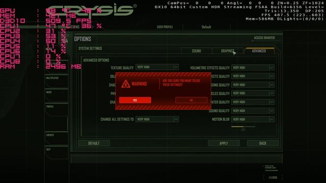 Crysis Performance on AMD FX-8320 + Radeon R9 380 4GB смотреть онлайн