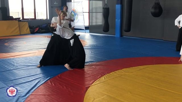 Удержание на техниках ирими наге и кайтен наге. Наталья Руднева, 6 дан айкидо Айкикай. Салехард 202