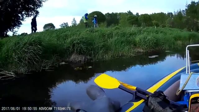 Тестирование надувной лодки Intex с электромотором Moratti