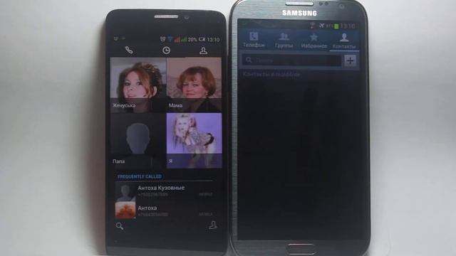 Скорость работы звонилки Samsung Note 2 и TCL Idol X смотреть онлайн