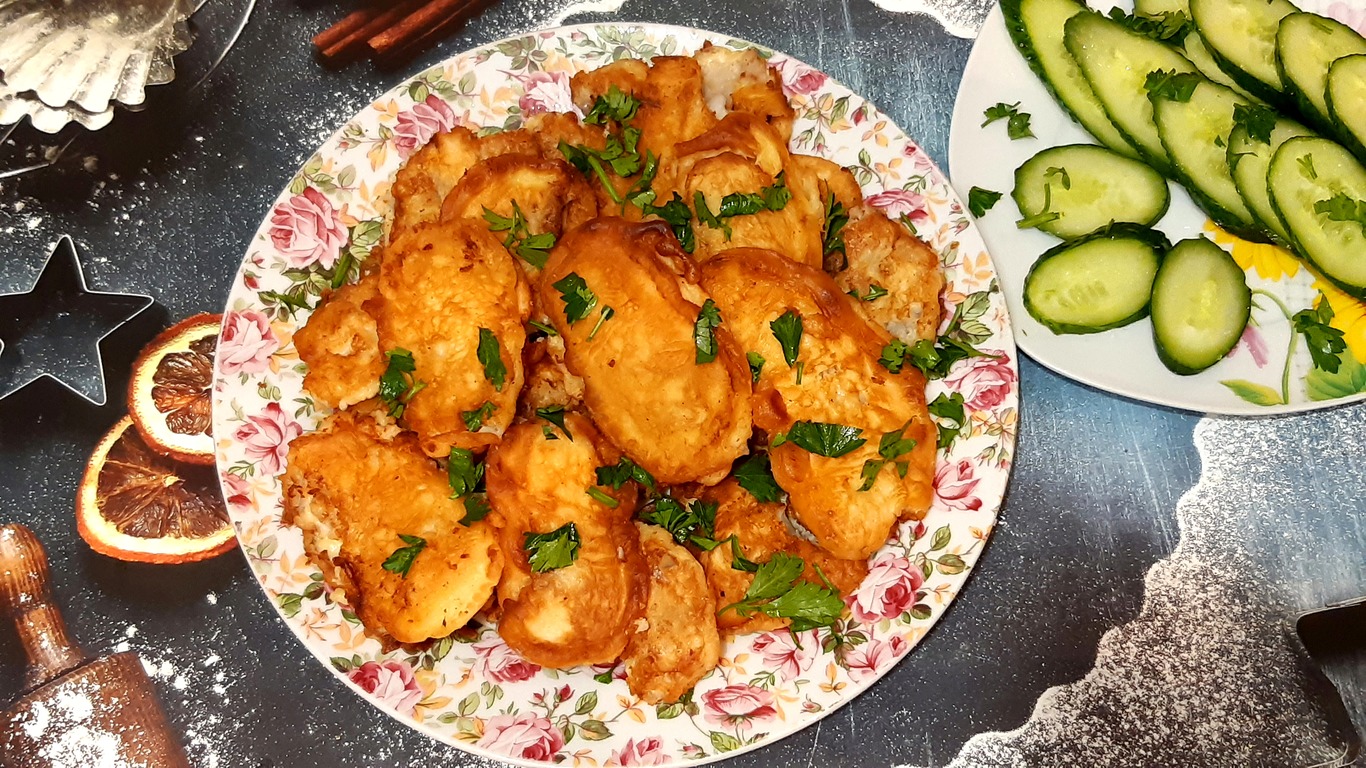 РЫБНОЕ ФИЛЕ В НЕЖНОМ И ВКУСНОМ КЛЯРЕ смотреть онлайн