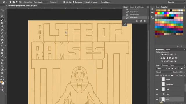 Drawing Tutorial: Egyptian Pharoah (Time-lapse) смотреть онлайн