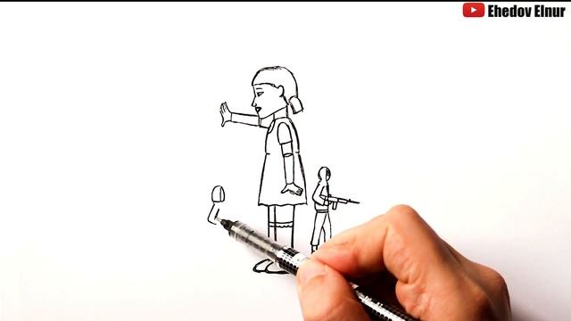 Как нарисовать Куклу Игра в Кальмара смотреть онлайн