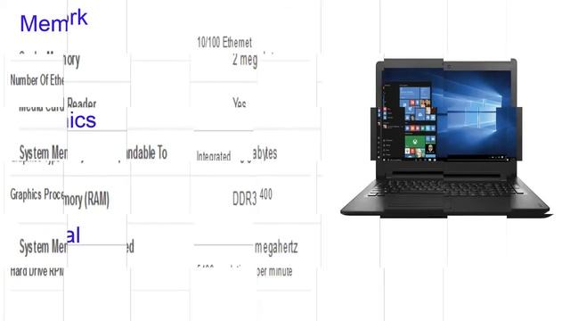 Lenovo 110-15IBR 15.6 Laptop Model 80T7000HUS specification смотреть онлайн