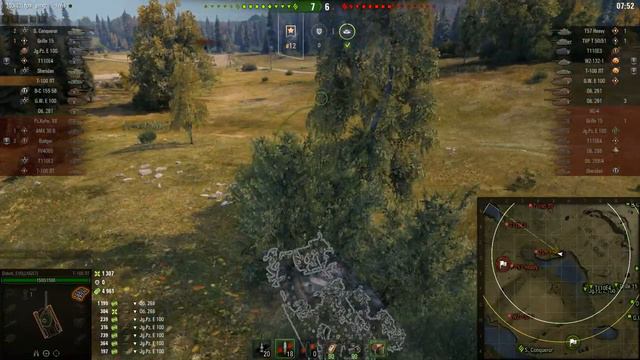 Т-100 ЛТ, Малиновка, Стандартный бой смотреть онлайн