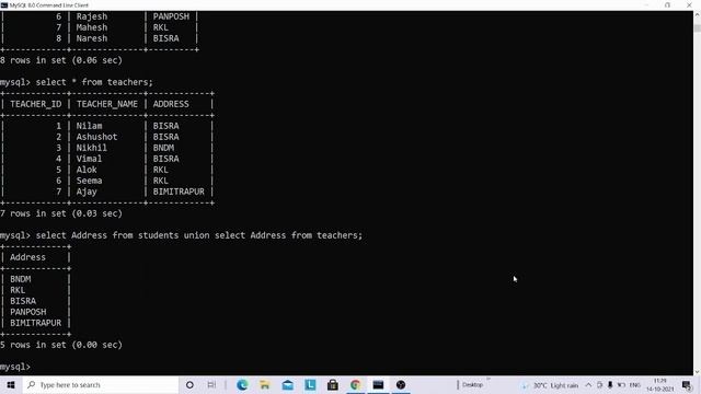 Union in mysql tutorial part32 смотреть онлайн