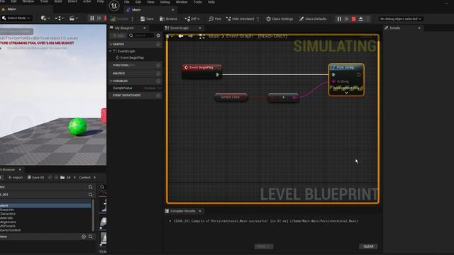 UE5 Blueprints Tutorial 031-1 Nodes: Variable, Boolean, Print String смотреть онлайн
