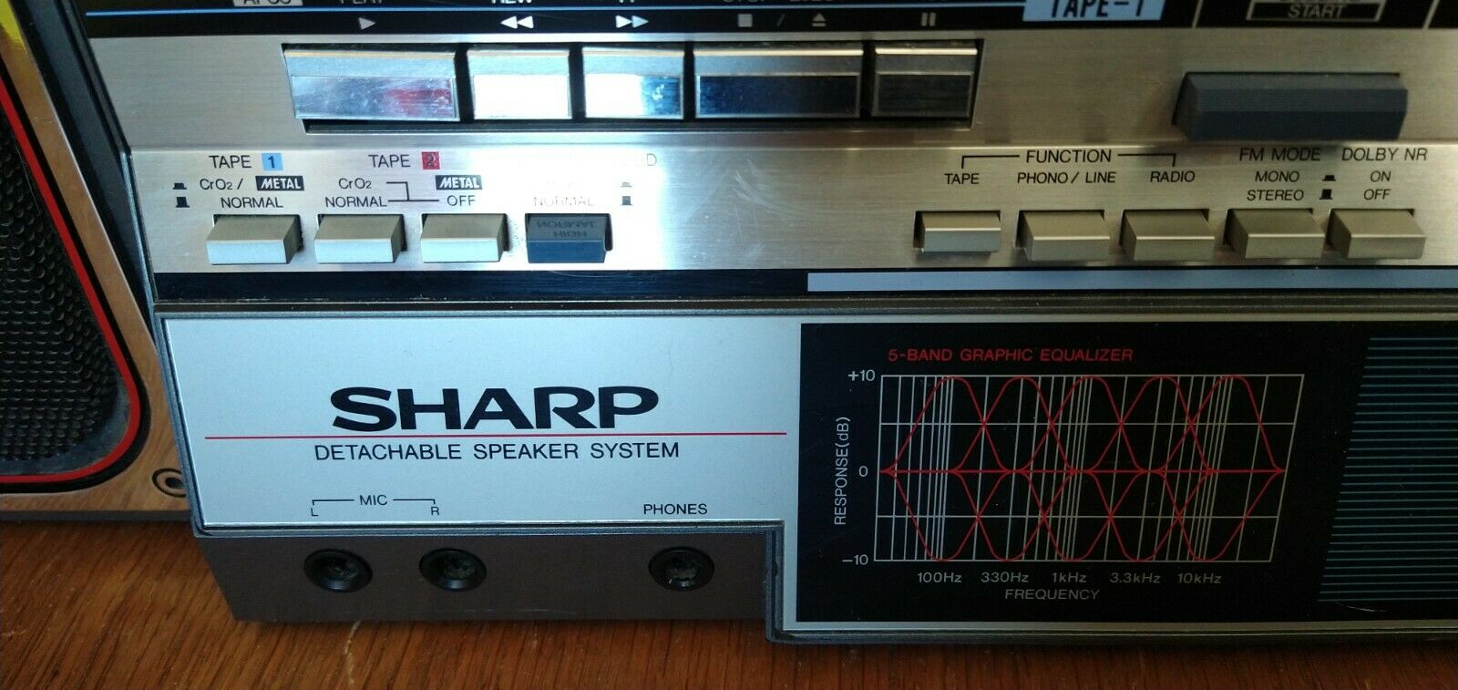 Sharp GF-780 Portable Double Cassette Recorder 1986 года выпуск. смотреть онлайн