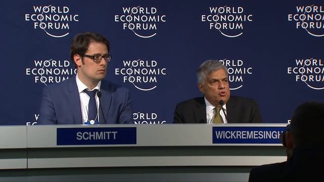 Davos 2016 - Press Conference with the Prime Minister of Sri Lanka смотреть онлайн