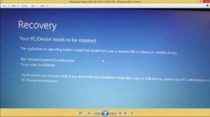 How to Solve Recovery Error on PC/Laptop | Your PC/Device needs to be Repaired