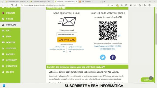 CONVERTIR UNA PAGINA WEB EN UN APK - 2023 смотреть онлайн