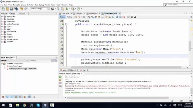 JavaFX Tutorial 24 UI Control Menus Part 1 смотреть онлайн