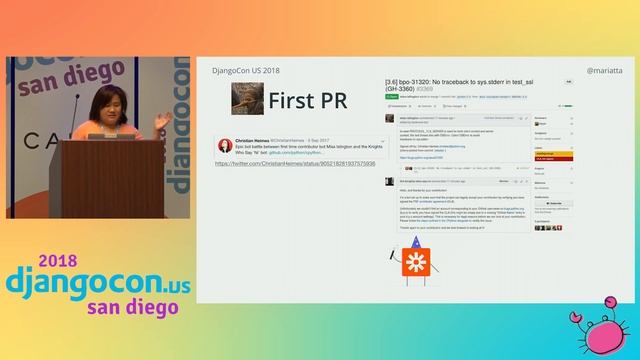 DjangoCon US 2018 - Keynote with Mariatta Wijaya смотреть онлайн