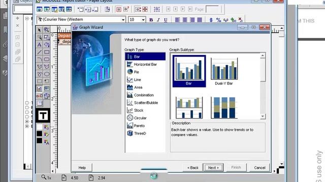 Oracle Reports 10g Tutorial in Bangla: Adding a Graph to a Paper Report смотреть онлайн