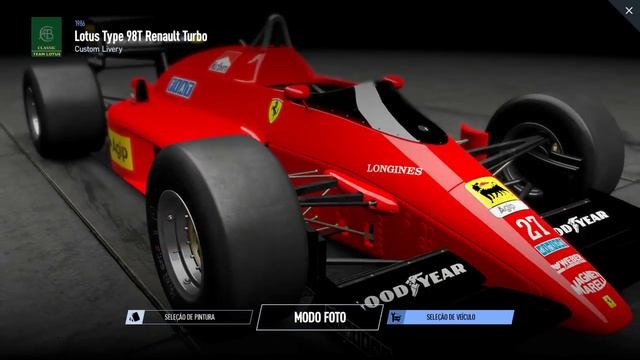 Project CARS 2 - Skin Ferrari F1-86 смотреть онлайн