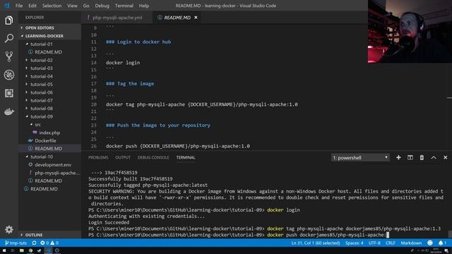 Learning Docker 09 : Creating a docker repository on Docker hub смотреть онлайн