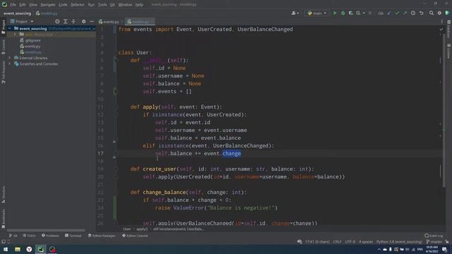 EVENT SOURCING IN PYTHON. SIMPLE CODE EXAMPLE смотреть онлайн