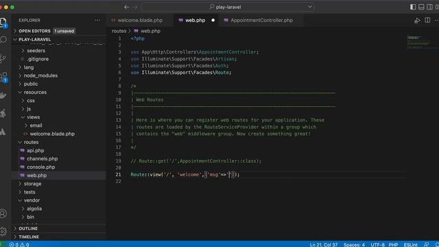 Laravel route tip | routes without controller . смотреть онлайн