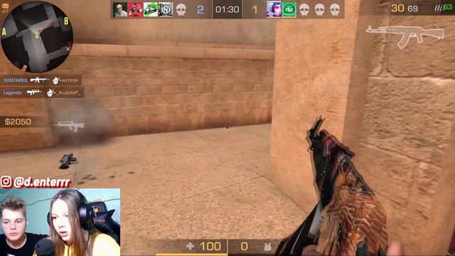 Девушка впервые играет в standoff 2 (Стандофф 2) смотреть онлайн