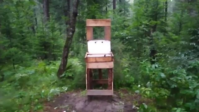 Доделываю умывальник в тайне, при плохой погоде. часть 3. #Суроваятайга смотреть онлайн