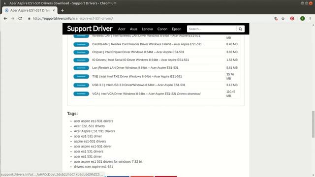 acer aspire es1 531 driver windows 10 8.1 смотреть онлайн