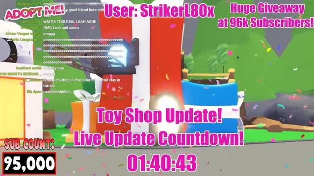 ?LIVE! ADOPT ME TOY SHOP UPDATE OFFICIAL COUNTDOWN! NEW SQUIRREL PET! (ROBLOX) смотреть онлайн