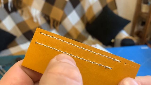 Этап 1. Урок 3. Как делать аккуратный ручной шов. Пробиваем кожу разными пробойниками и прошиваем. смотреть онлайн