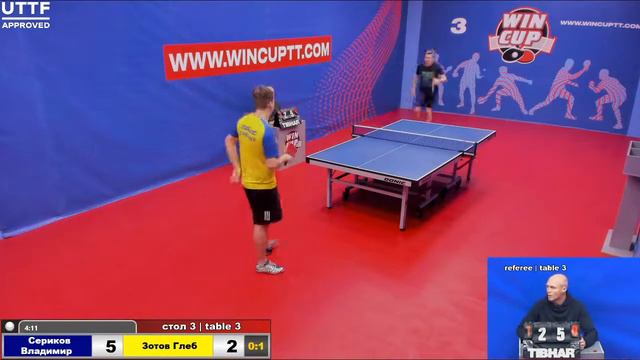 Сериков Владимир 0-3 Зотов Глеб Турнир Восток 3 WINCUP 18.03.21 Прямая Трансляция Зал 3 смотреть онлайн