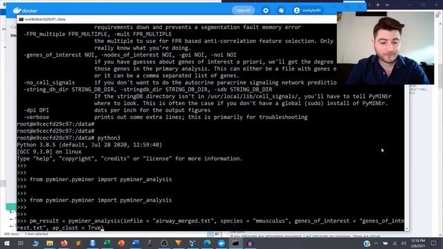 Example scRNAseq analysis in PyMINEr with python or command line (with docker option!) смотреть онлайн