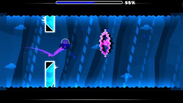 Прохожу в Geometry dash уровень Skyward. смотреть онлайн