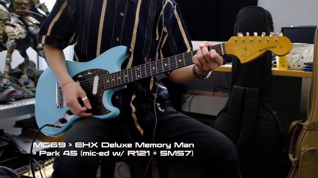 MIJ FENDER MUSTANG MG-69 SONIC BLUE DEMO смотреть онлайн