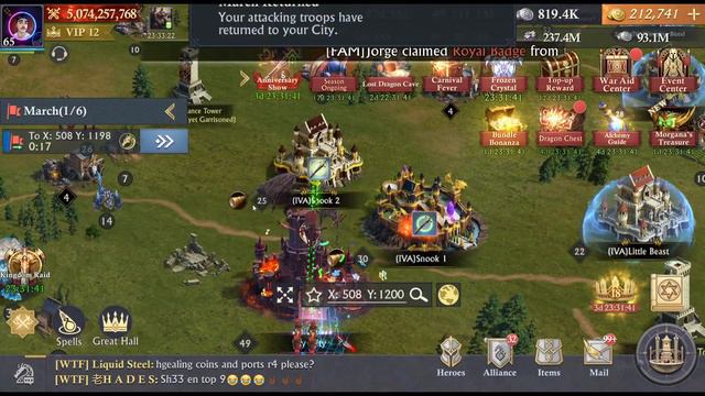 We Looted Billions of Resources Kingdom Raid Action #kingofavalon смотреть онлайн