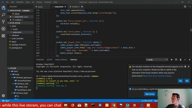 Make Game With Canvas and Nodejs - Part 6 смотреть онлайн