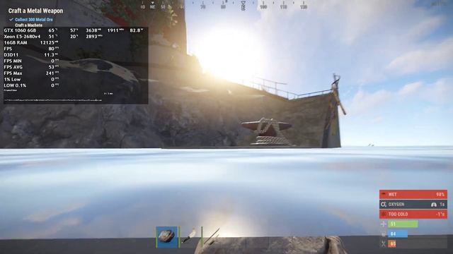 Xeon E5-2680 V4 | GTX 1060 6GB | Rust