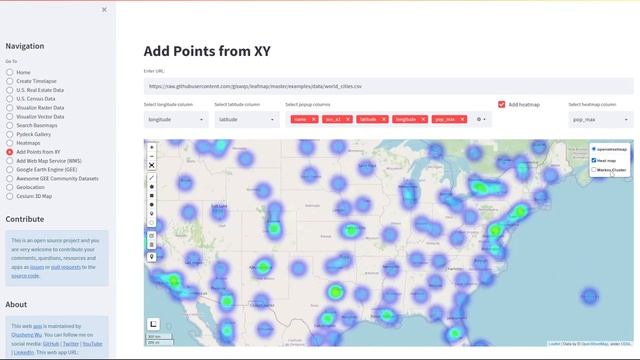 Creating points and heatmap from CSV without coding смотреть онлайн