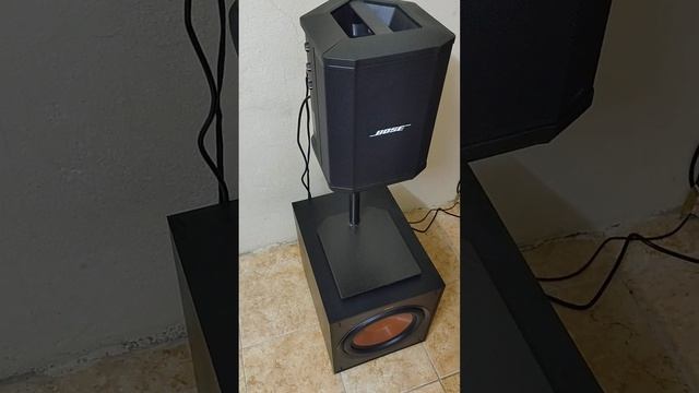 Bose s1 pro with Klipsch R 120sw + DIY speaker stand смотреть онлайн